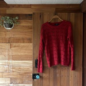 Forever 21 size medium red acrylic feeling sweater